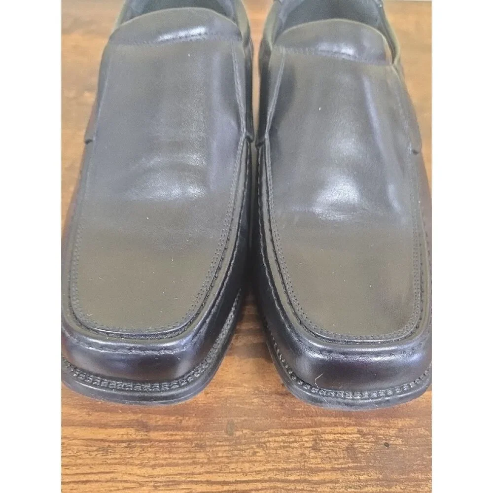 Robert David Lil' Tim Black Slip-On Dress Shoes, Size 5w
